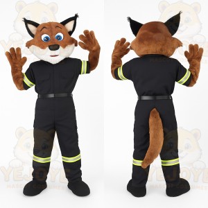 Brown Fox Mascot Costume