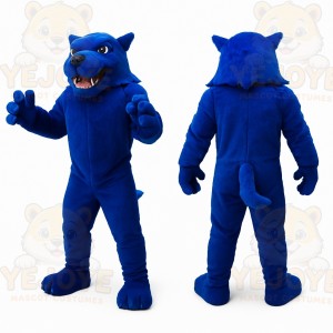 Blue Wolf Mascot Costume