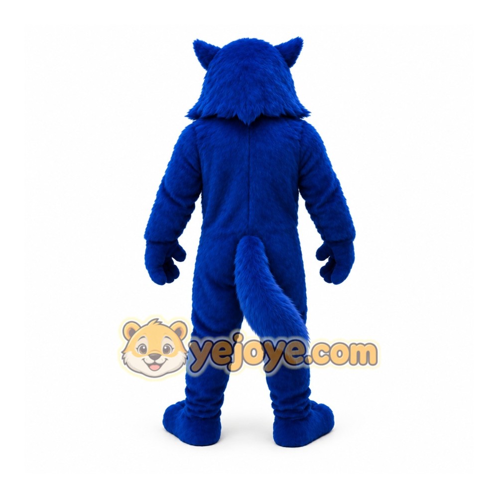 Blue Wolf Mascot Costume Blue Wolf Mascot Costume