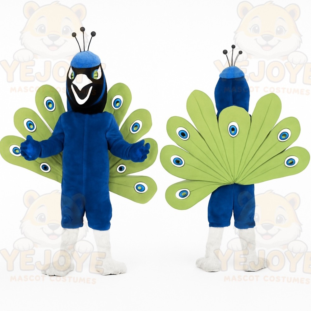 Blue Peacock Mascot Costume