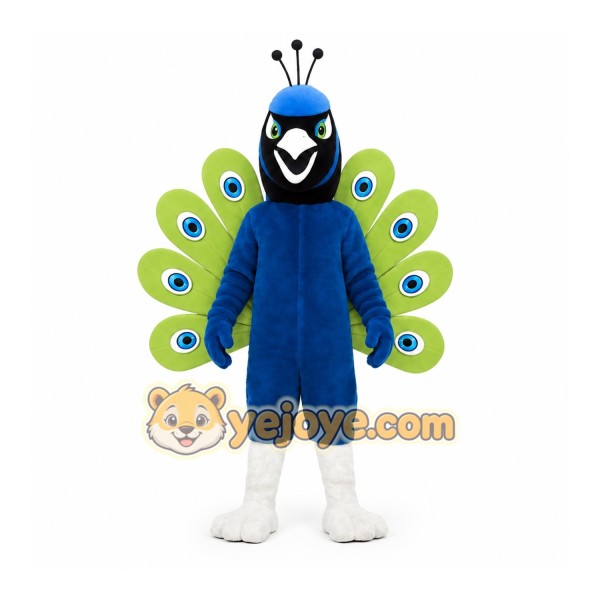 Blue Peacock Mascot Costume