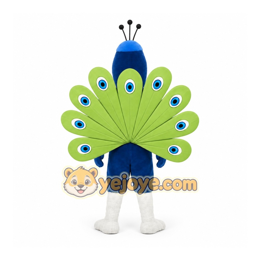 Blue Peacock Mascot Costume