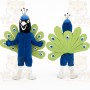 Blue Peacock Mascot Costume