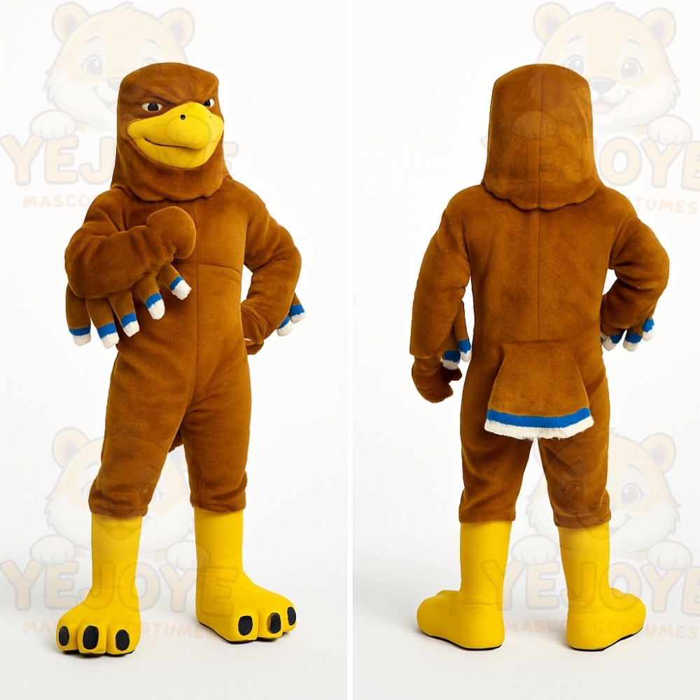 Brown Eagle Mascot Costume