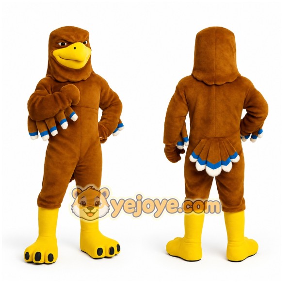 Brown Eagle Mascot Costume