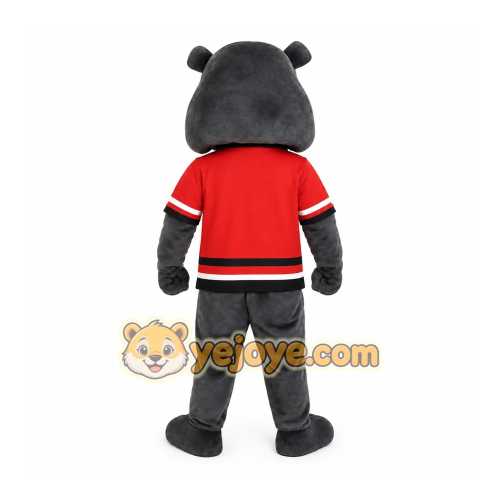 Gray Dog Mascot Costume Gray Dog Mascot Costume