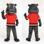 Gray Dog Mascot Costume