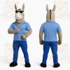 Blue Donkey Mascot Costume