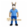 Blue Donkey Mascot Costume Blue Donkey Mascot Costume