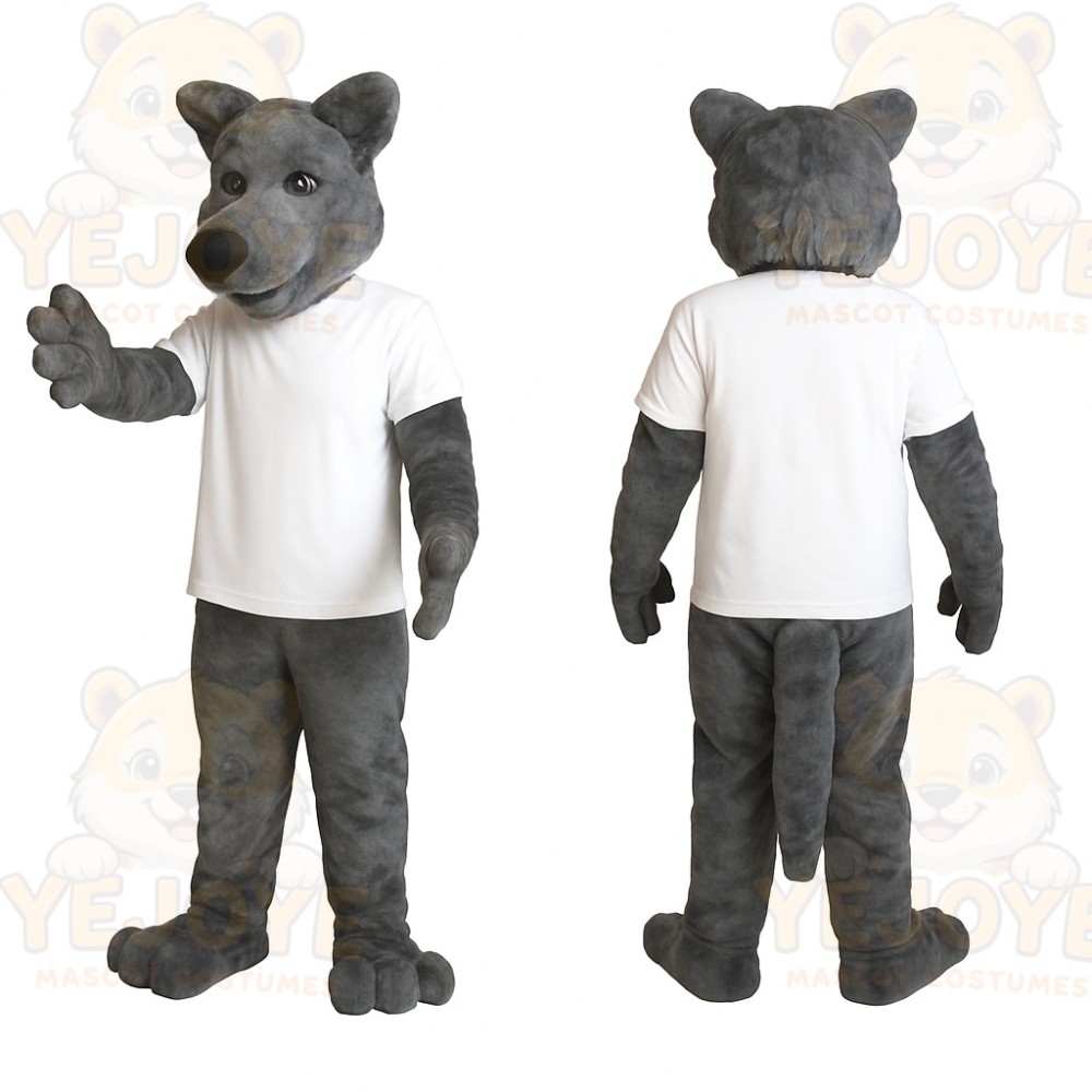 Gray Wolf Mascot Costume