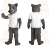 Gray Wolf Mascot Costume