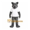 Gray Wolf Mascot Costume Gray Wolf Mascot Costume
