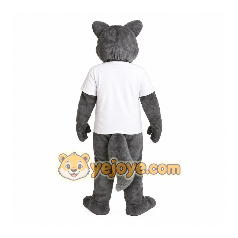 Gray Wolf Mascot Costume Gray Wolf Mascot Costume