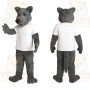Gray Wolf Mascot Costume