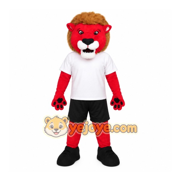 Red Lion Mascot Costume