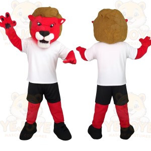 Red Lion Mascot Costume