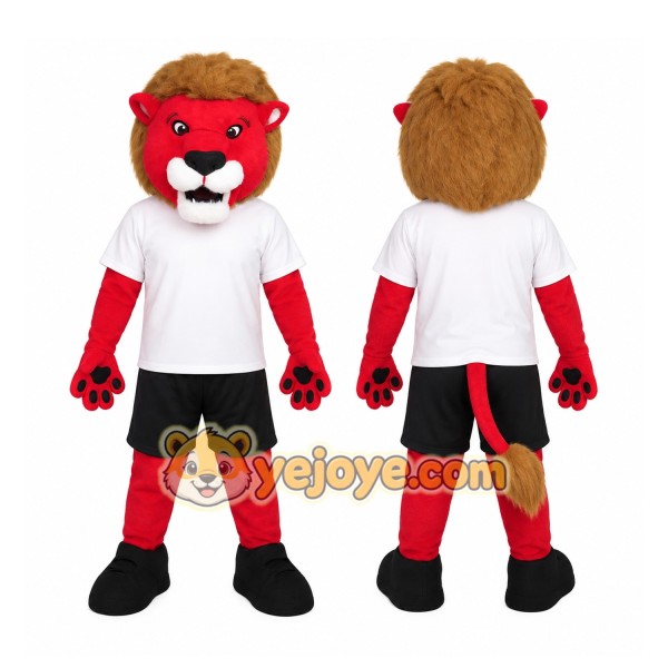Red Lion Mascot Costume
