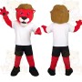 Red Lion Mascot Costume