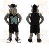 Gray Horse Mascot Costume