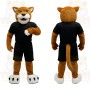 Brown Panther Mascot Costume