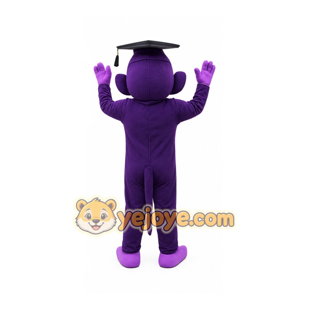 Purple Monkey Mascot Costume Purple Monkey Mascot Costume