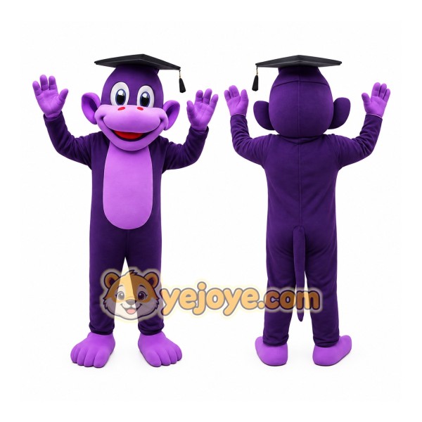 Purple Monkey Mascot Costume
