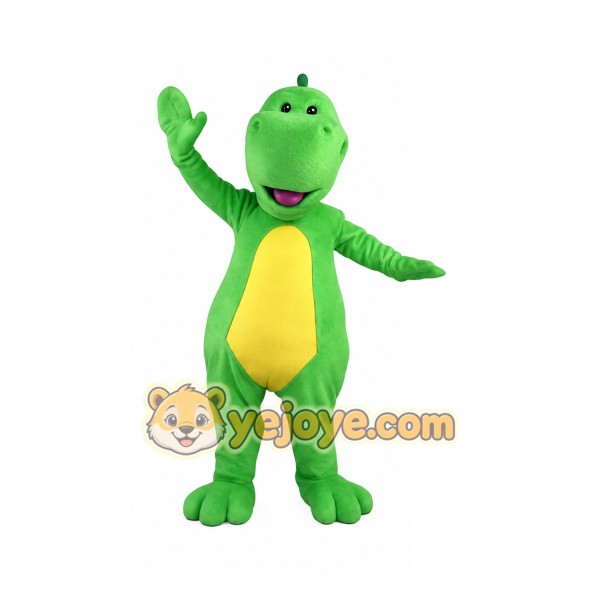 Green Dinosaur Mascot Costume
