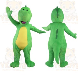 Green Dinosaur Mascot Costume