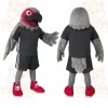 Gray Bird Mascot Costume