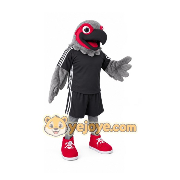 Gray Bird Mascot Costume