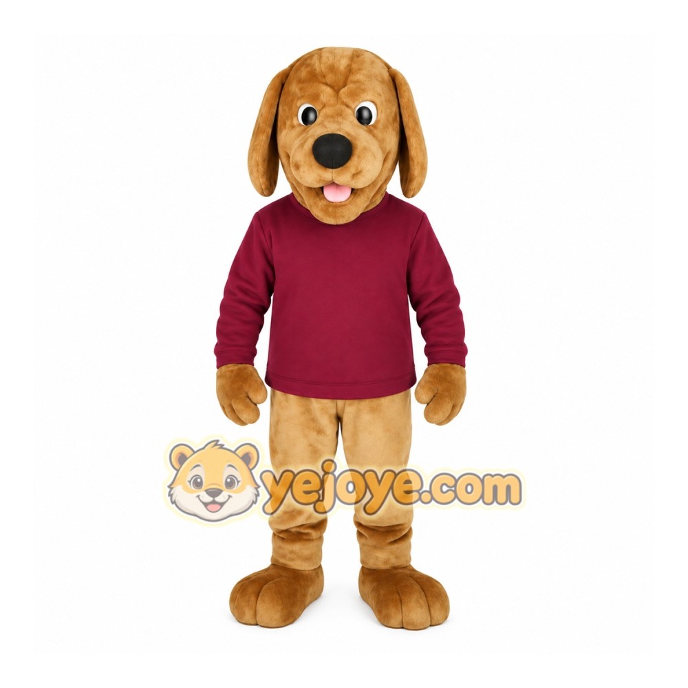 Brown Dog Mascot Costume Brown Dog Mascot Costume