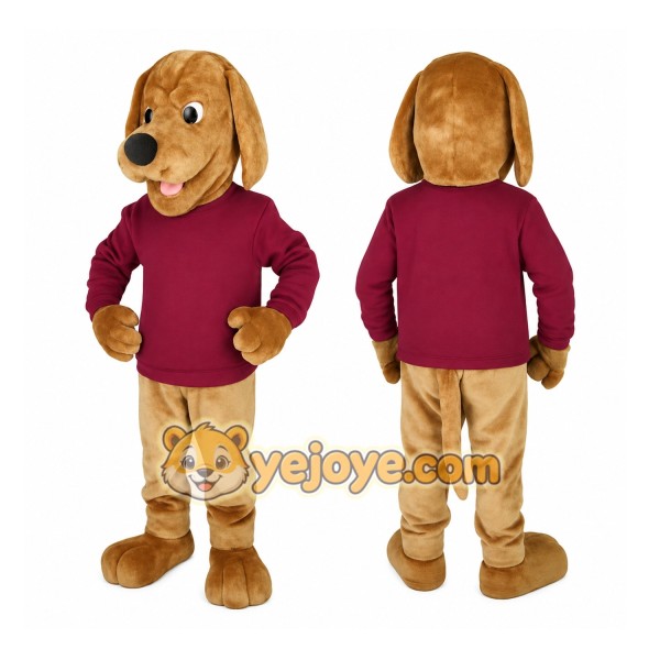 Brown Dog Mascot Costume