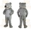 Gray Bear Mascot Costume