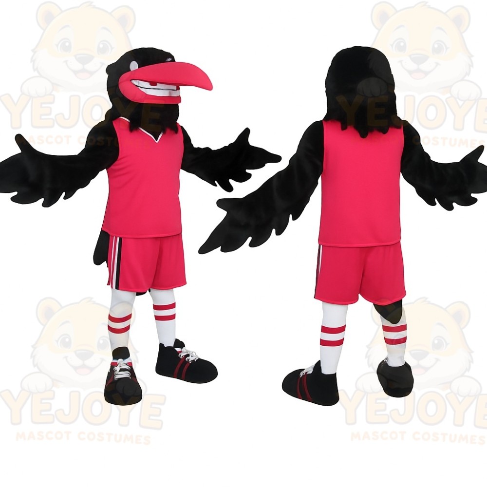 Pink Bird Mascot Costume