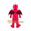 Pink Dragon Mascot Costume Pink Dragon Mascot Costume