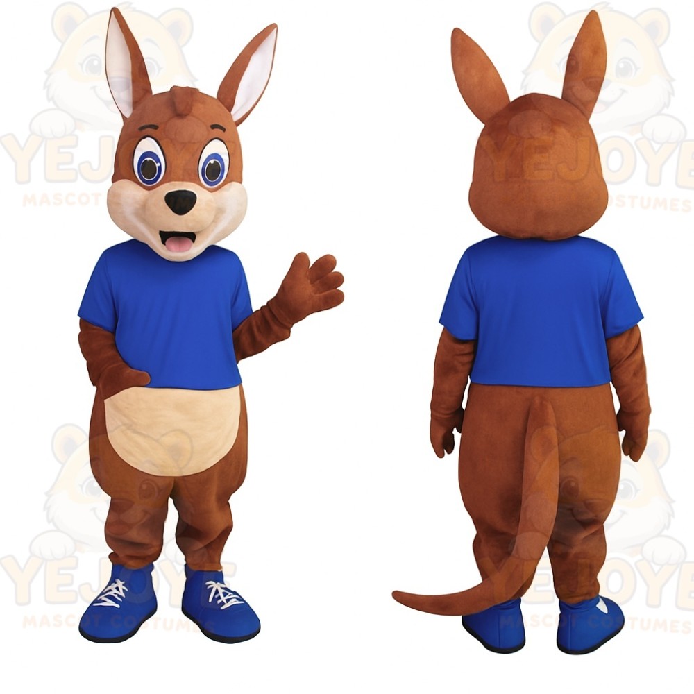 Brown Kangaroo Mascot Costume