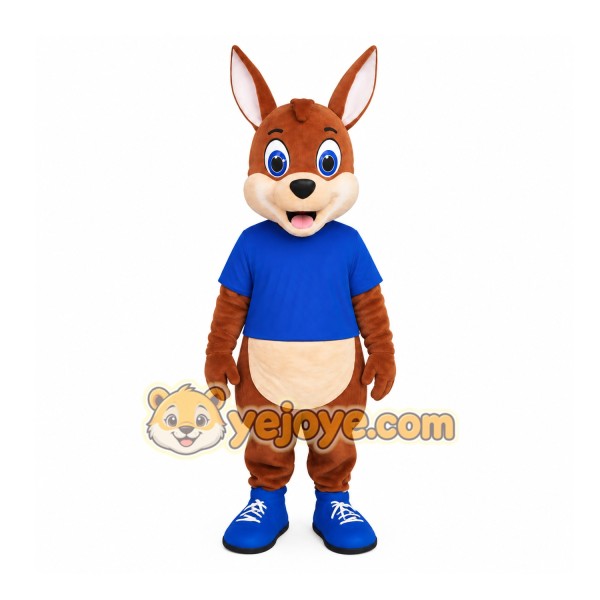 Brown Kangaroo Mascot Costume