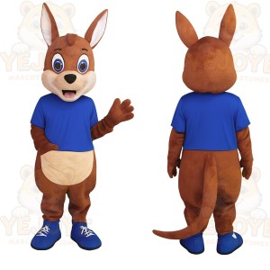 Brown Kangaroo Mascot Costume