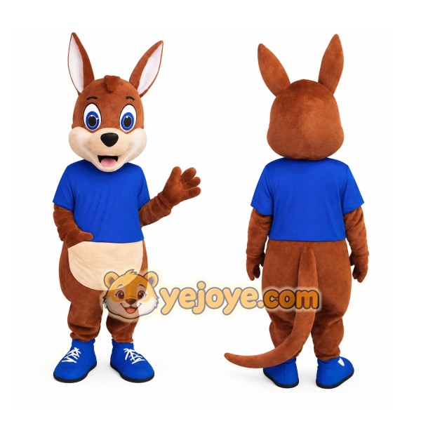 Brown Kangaroo Mascot Costume