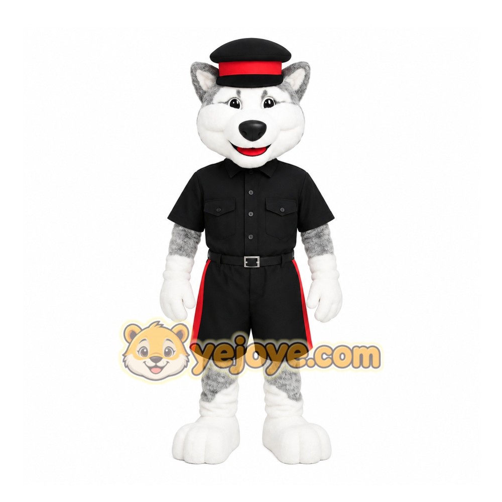 Gray Wolf Mascot Costume Gray Wolf Mascot Costume