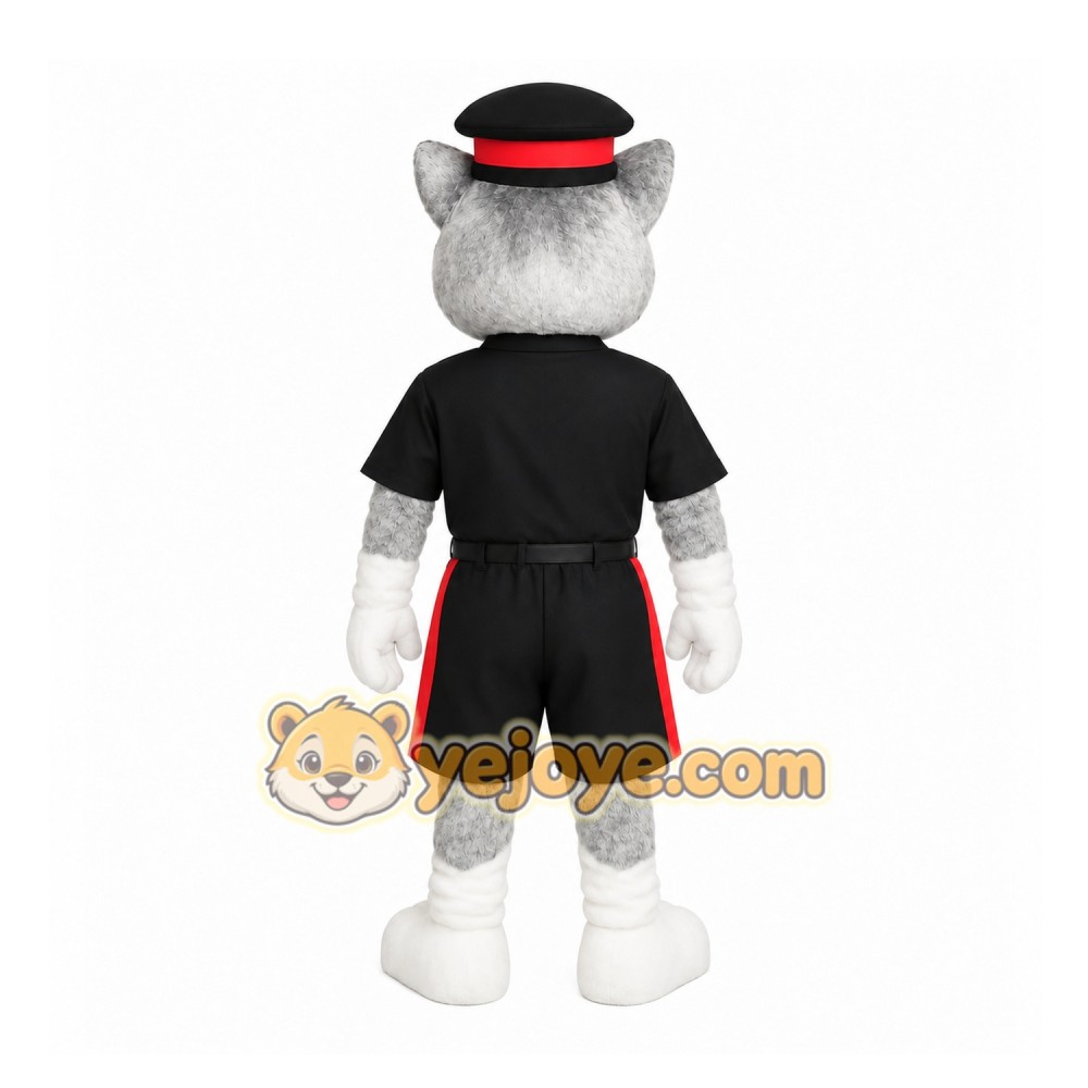 Gray Wolf Mascot Costume Gray Wolf Mascot Costume