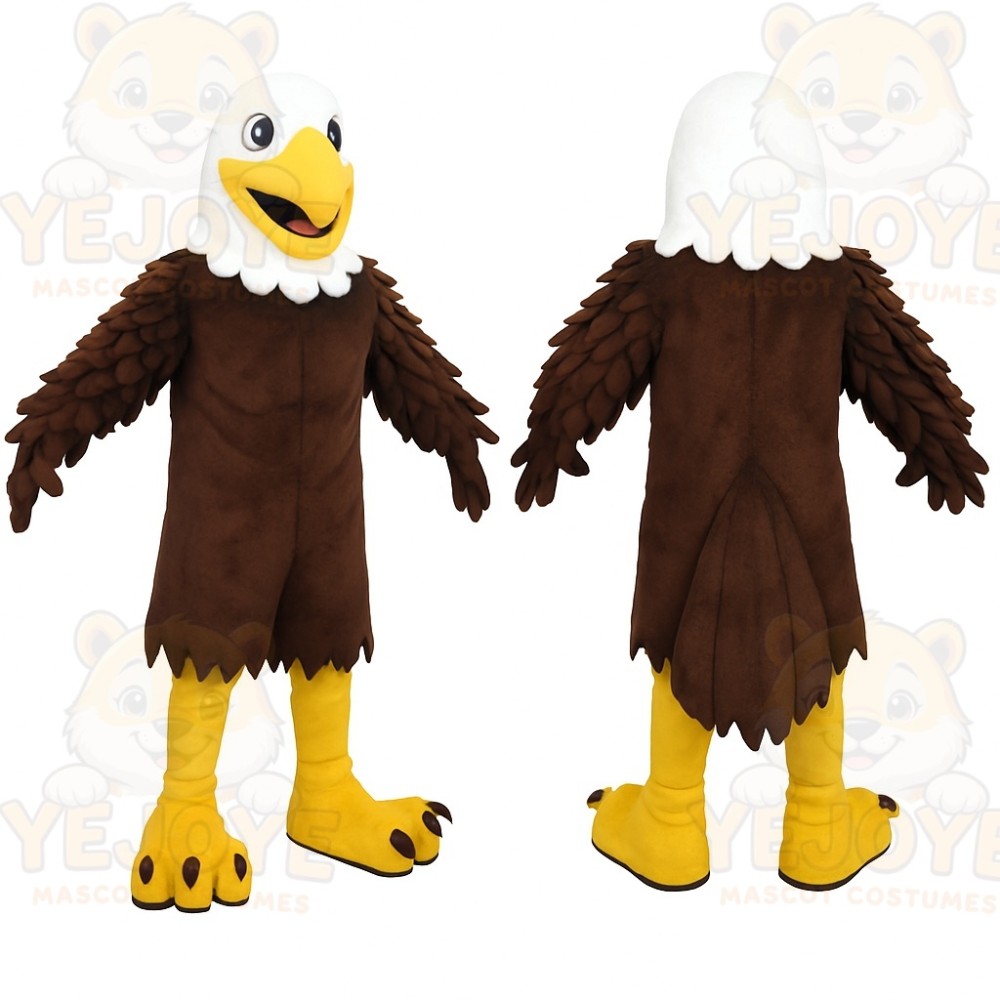 Brown Eagle Mascot Costume