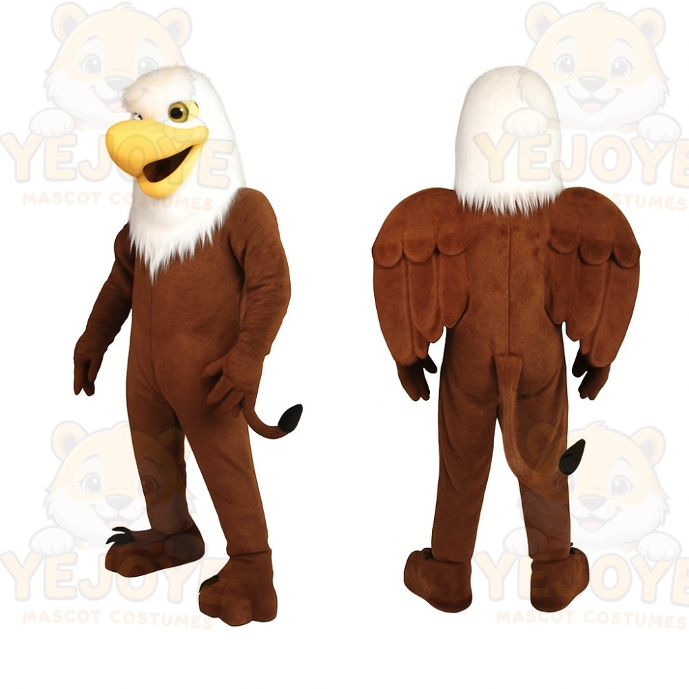 Brown Eagle Mascot Costume