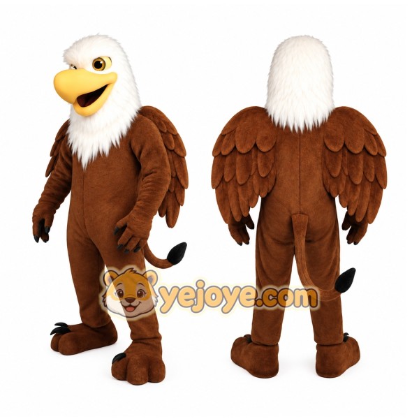 Brown Eagle Mascot Costume