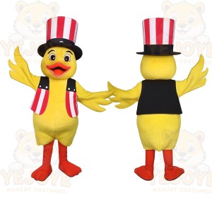 Yellow Duck Mascot Costume