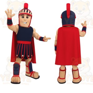 Red Gladiator Mascot Costume