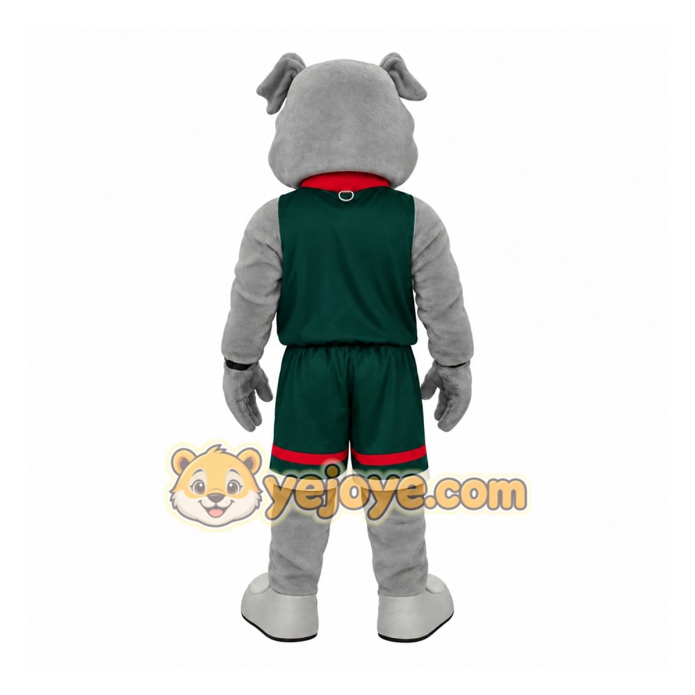 Gray Dog Mascot Costume Gray Dog Mascot Costume