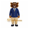 Brown Wolf Mascot Costume Brown Wolf Mascot Costume