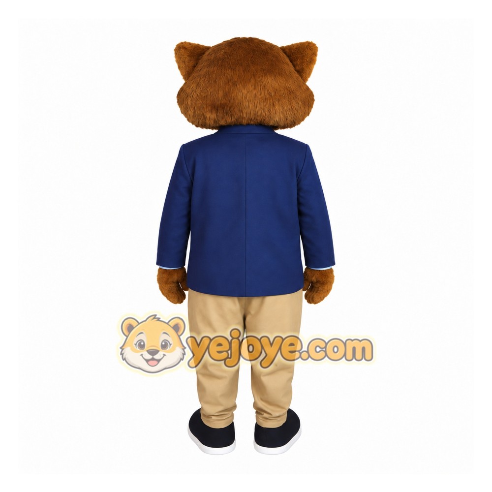Brown Wolf Mascot Costume Brown Wolf Mascot Costume