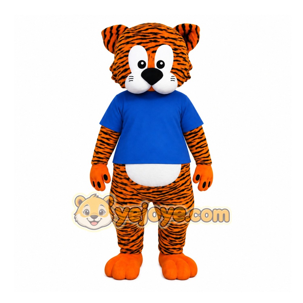 Orange Tiger Mascot Costume Orange Tiger Mascot Costume